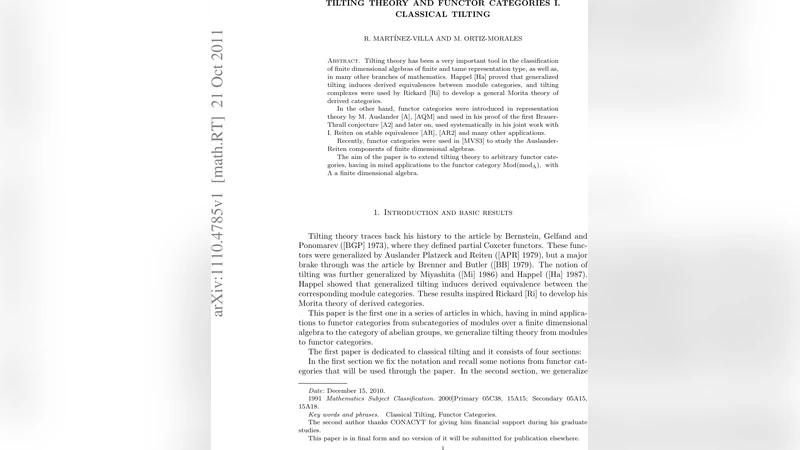 Tilting theory and functor categories I. Classical tilting