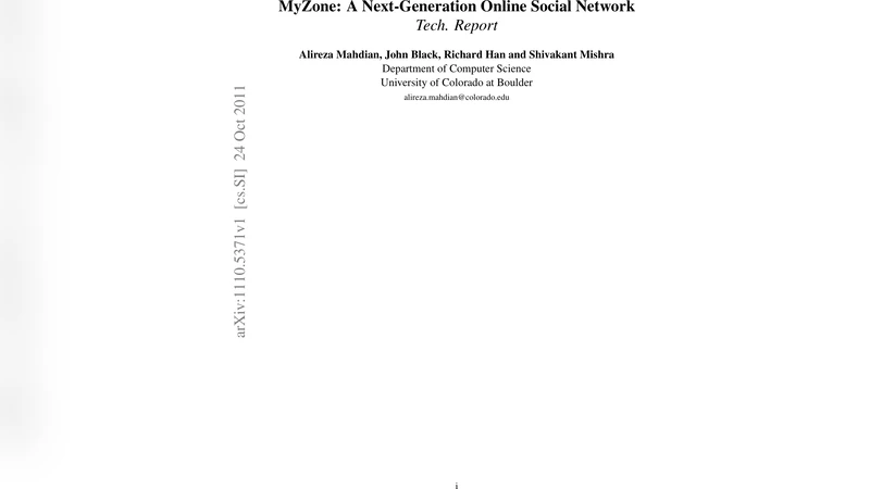 MyZone: A Next-Generation Online Social Network