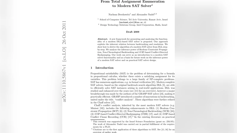 From Total Assignment Enumeration to Modern SAT Solver