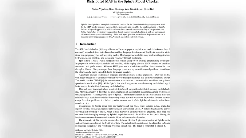 Distributed MAP in the SpinJa Model Checker