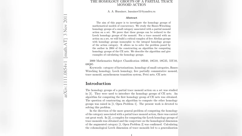 The Homology Groups of a Partial Trace Monoid Action