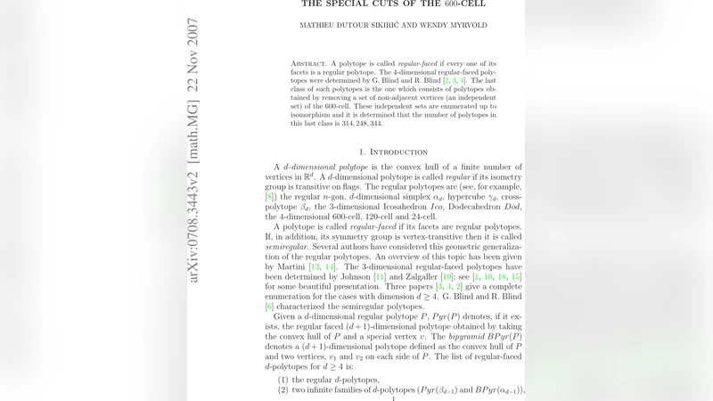 The special cuts of 600-cell