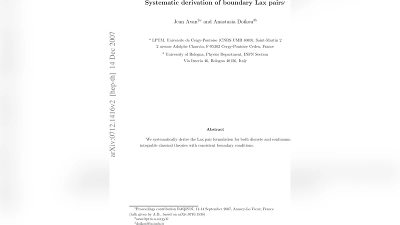Systematic derivation of boundary Lax pairs