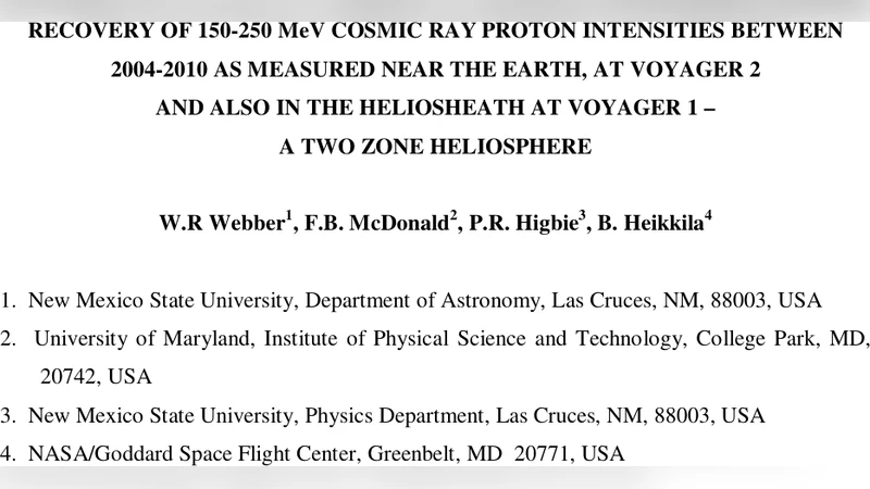 Recovery of 150-250 MeV Cosmic Ray Proton Intensities Between 2004-2010   as Measured Near the Earth, at Voyager 2 and also in the Heliosheath at   Voyager 1 - A Two Zone Heliosphere