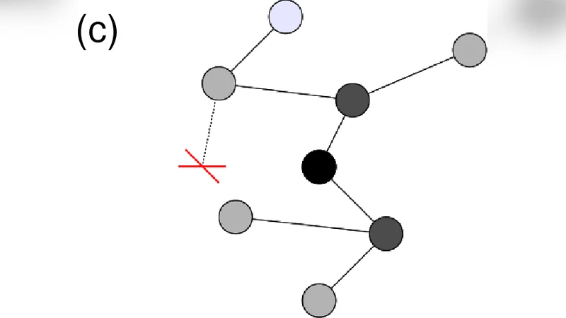 Evolution of spatially embedded branching trees with interacting nodes