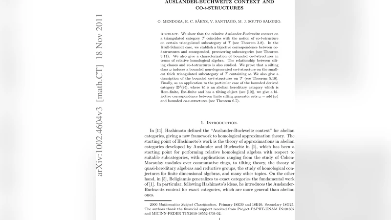 Auslander-Buchweitz context and co-t-structures