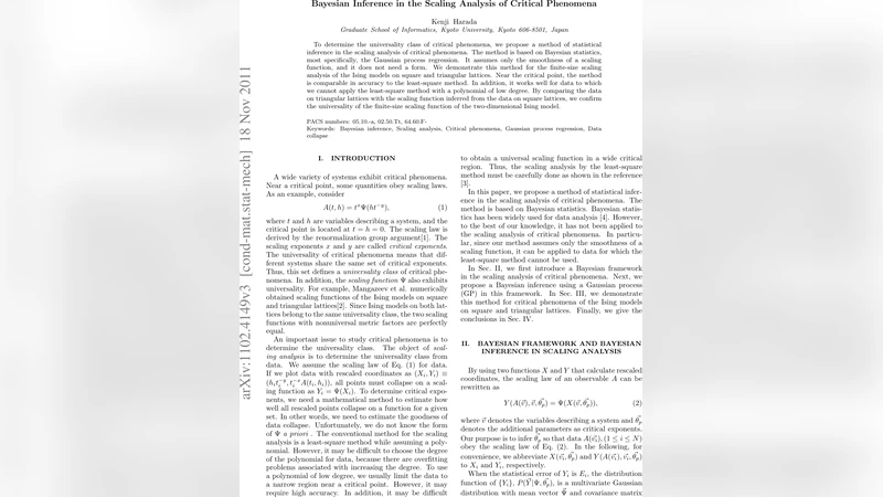 Bayesian Inference in the Scaling Analysis of Critical Phenomena