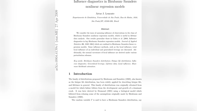 Influence diagnostics in Birnbaum-Saunders nonlinear regression models