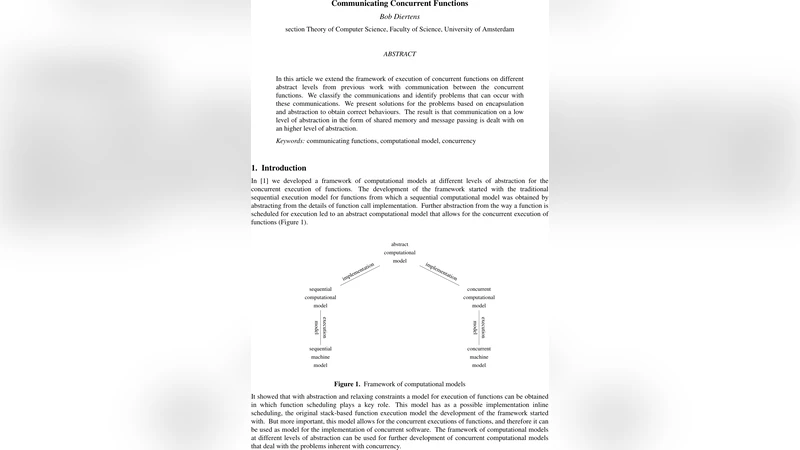 Communicating Concurrent Functions
