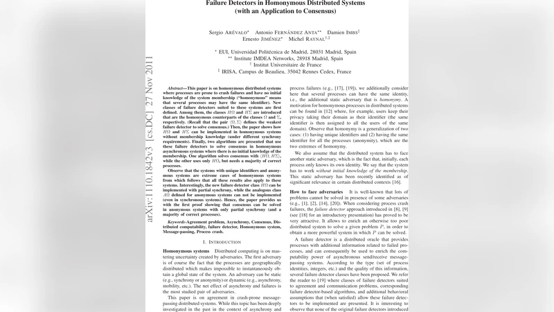 Failure Detectors in Homonymous Distributed Systems (with an Application   to Consensus)