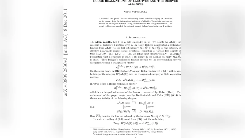 Hodge realizations of 1-motives and the derived Albanese