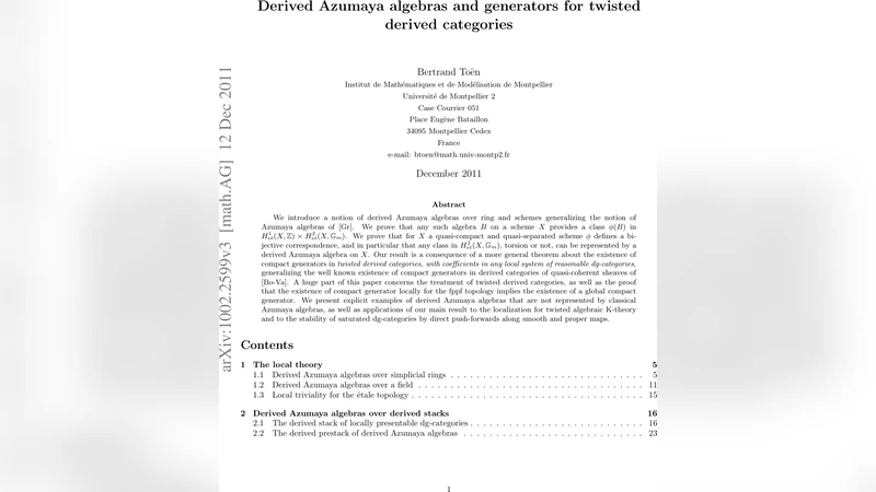 Derived Azumaya algebras and generators for twisted derived categories