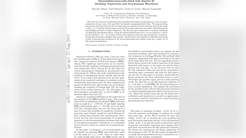 Intermediate-mass-ratio black hole binaries II: Modeling Trajectories   and Gravitational Waveforms
