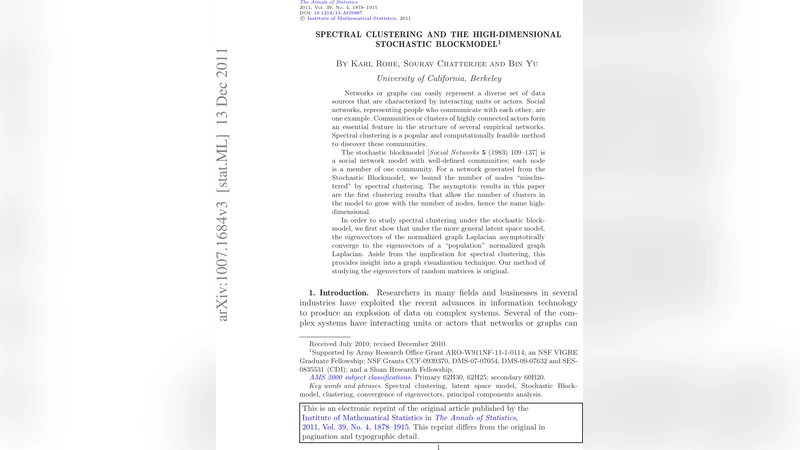 Spectral clustering and the high-dimensional stochastic blockmodel