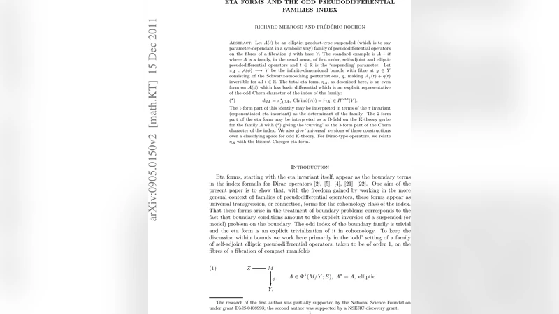 Eta forms and the odd pseudodifferential families index