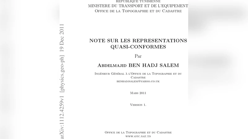Note sur Les Representations Quasi-Conformes