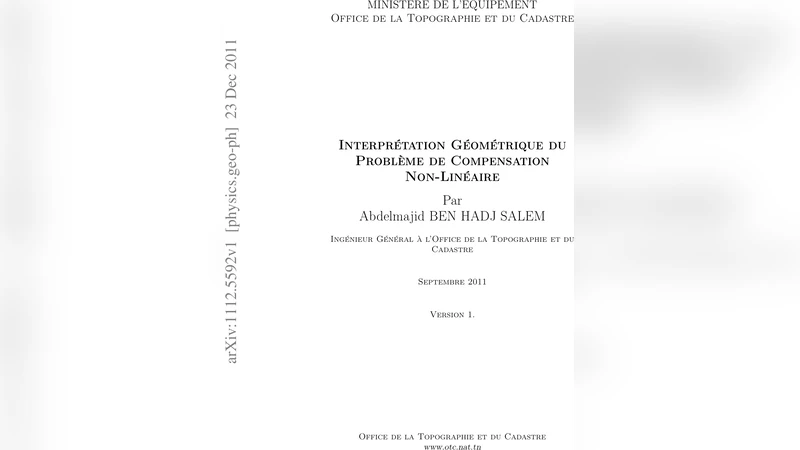 The Geometry of the Non-Linear Least Squares Adjustment