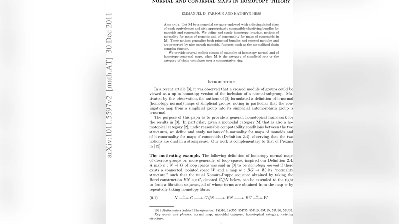 Normal and conormal maps in homotopy theory