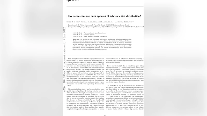 How dense can one pack spheres of arbitrary size distribution?