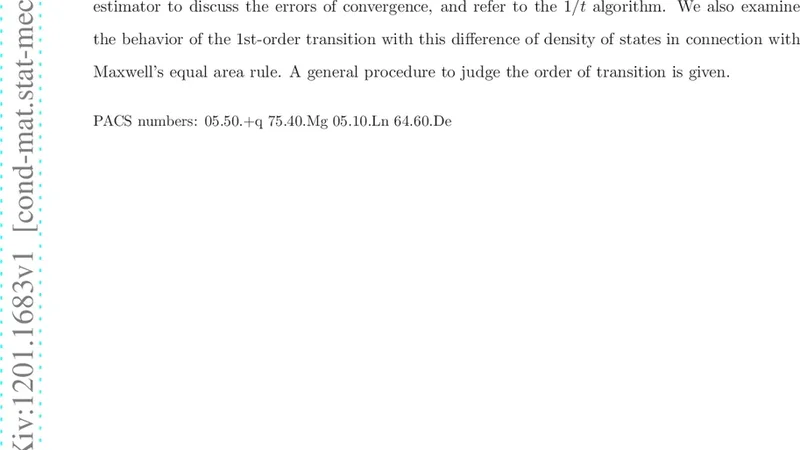 Difference of energy density of states in the Wang-Landau algorithm