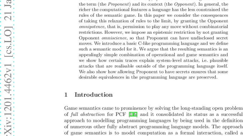 A System-Level Semantics