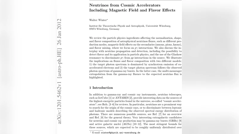 Neutrinos from Cosmic Accelerators Including Magnetic Field and Flavor   Effects