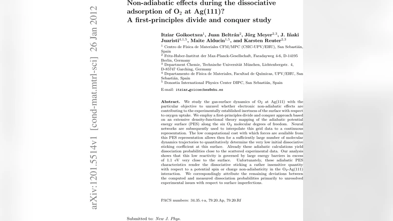 Non-adiabatic effects during the dissociative adsorption of O2 at   Ag(111)? A first-principles divide and conquer study