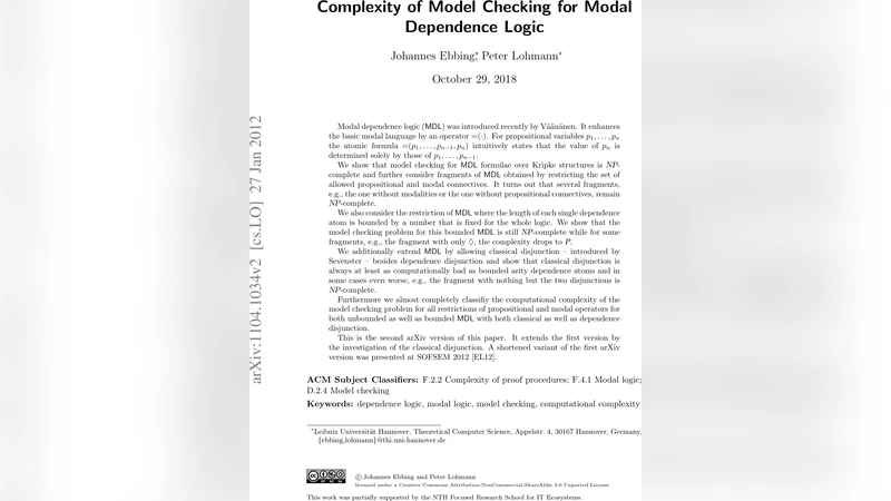 Complexity of Model Checking for Modal Dependence Logic