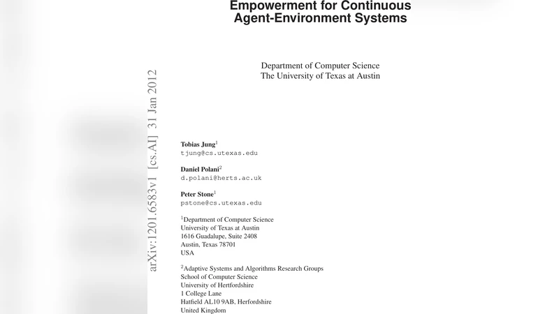 Empowerment for Continuous Agent-Environment Systems