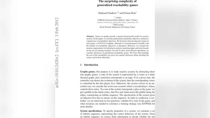 The surprizing complexity of generalized reachability games