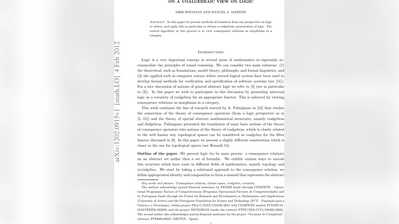 On a coalgebraic view on Logic