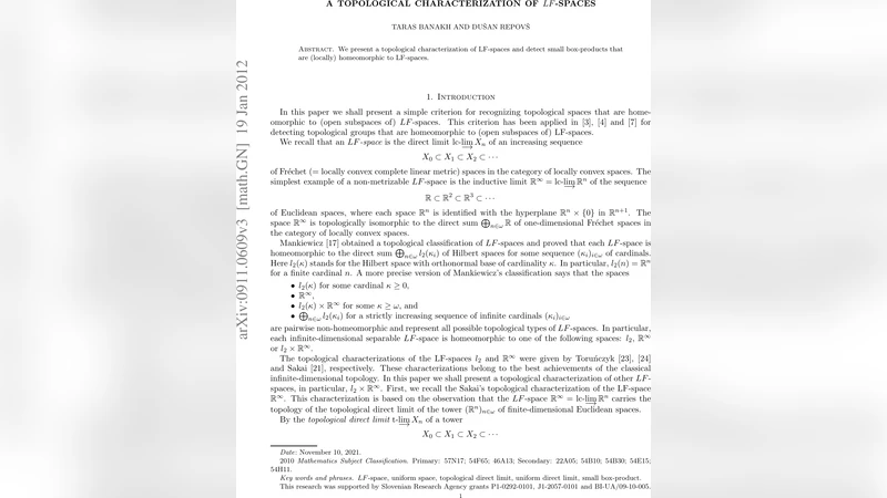 A topological characterization of LF-spaces