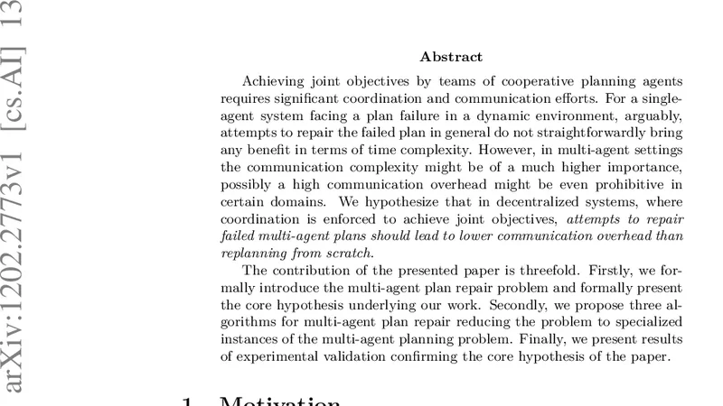 Decentralized Multi-agent Plan Repair in Dynamic Environments