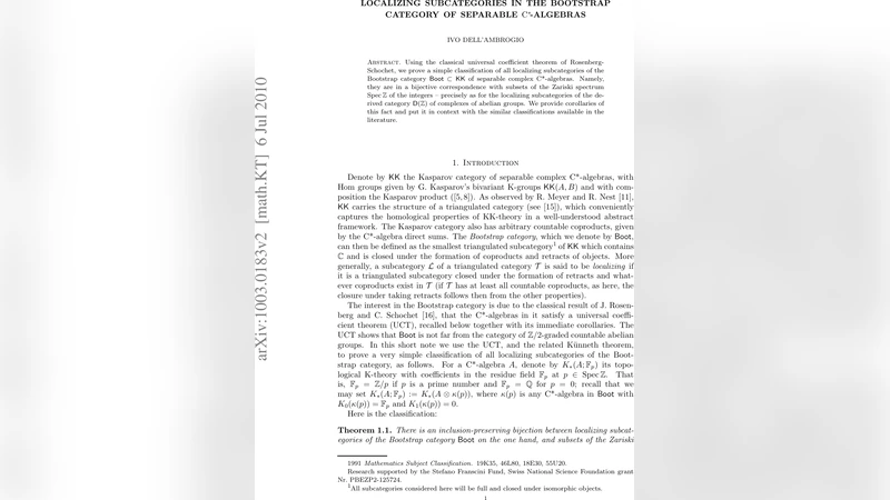 Localizing subcategories in the Bootstrap category of separable   C*-algebras