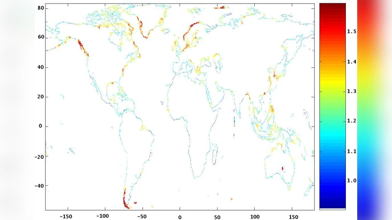 A numerical retro-action model relates rocky coast erosion to   percolation theory