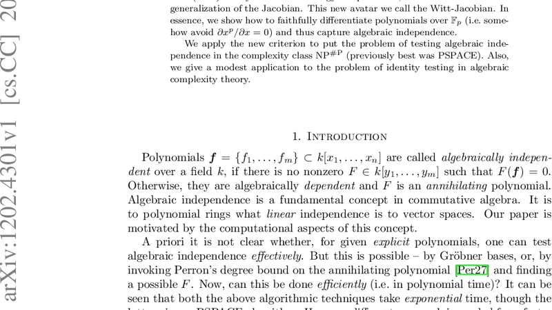 Algebraic Independence in Positive Characteristic -- A p-Adic Calculus
