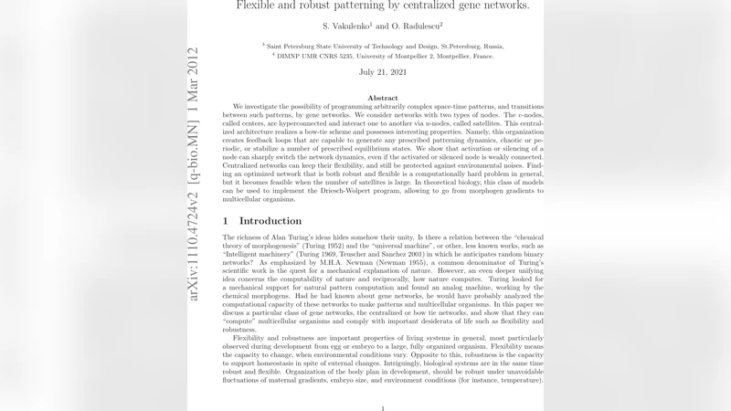 Flexible and robust patterning by centralized gene networks