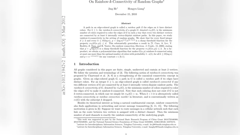 On Rainbow-$k$-Connectivity of Random Graphs