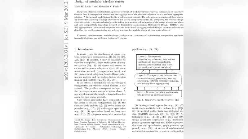 Design of modular wireless sensor