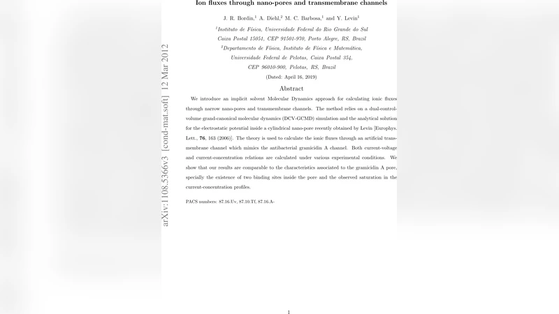 Ion fluxes through nano-pores and transmembrane channels