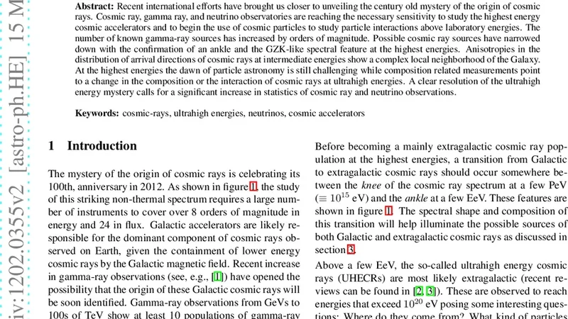 AstroParticle Physics at the Highest Energies