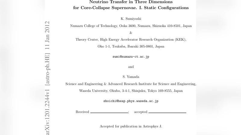 Neutrino Transfer in Three Dimensions for Core-Collapse Supernovae. I.   Static Configurations