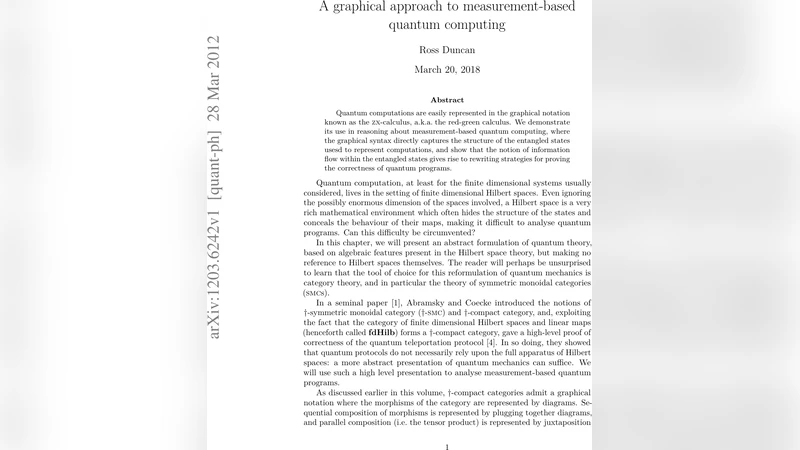 A graphical approach to measurement-based quantum computing