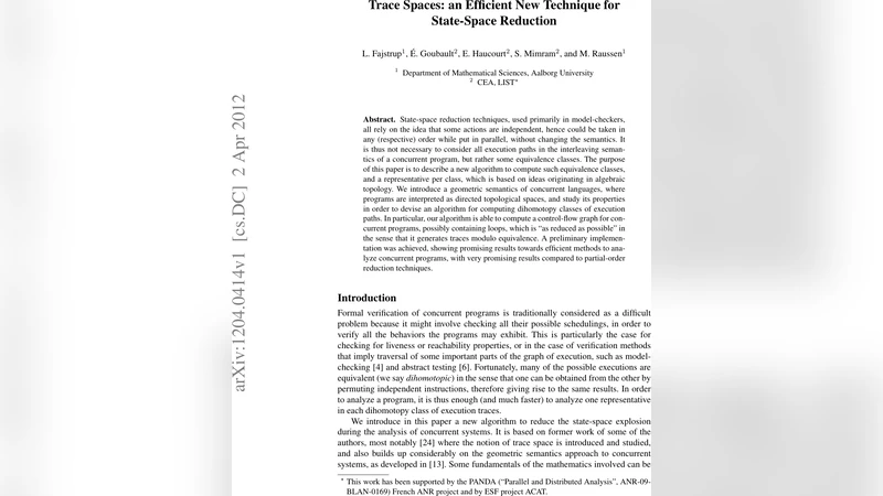 Trace Spaces: an Efficient New Technique for State-Space Reduction
