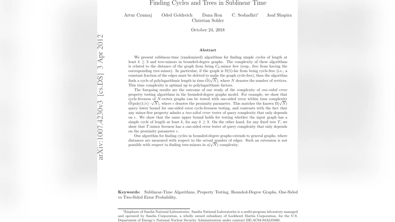 Finding Cycles and Trees in Sublinear Time