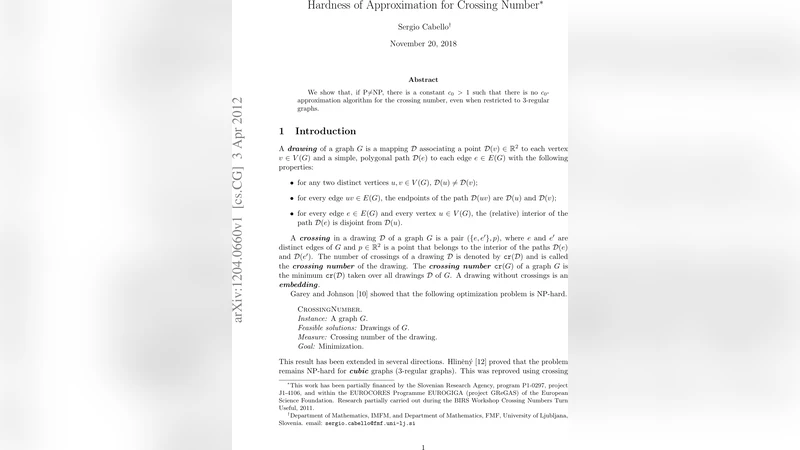 Hardness of approximation for crossing number