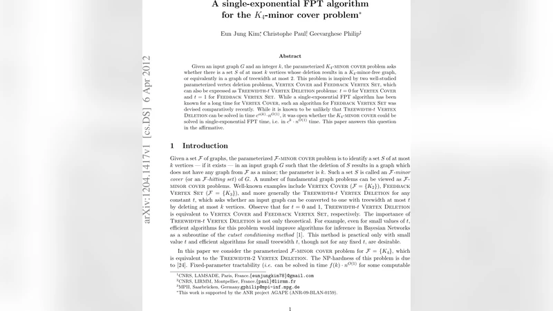 A single-exponential FPT algorithm for the $K_4$-minor cover problem