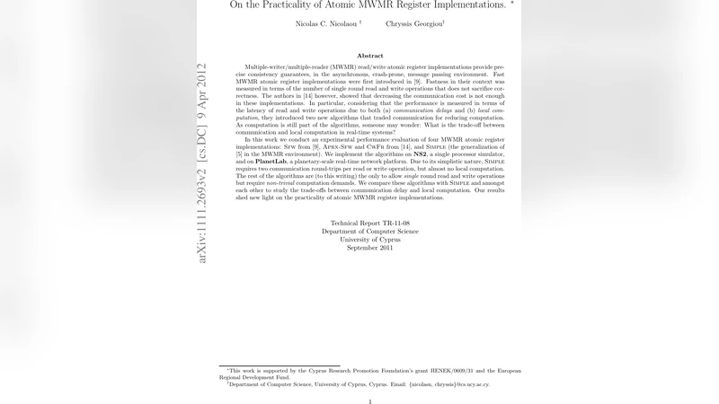 On the Practicality of Atomic MWMR Register Implementations