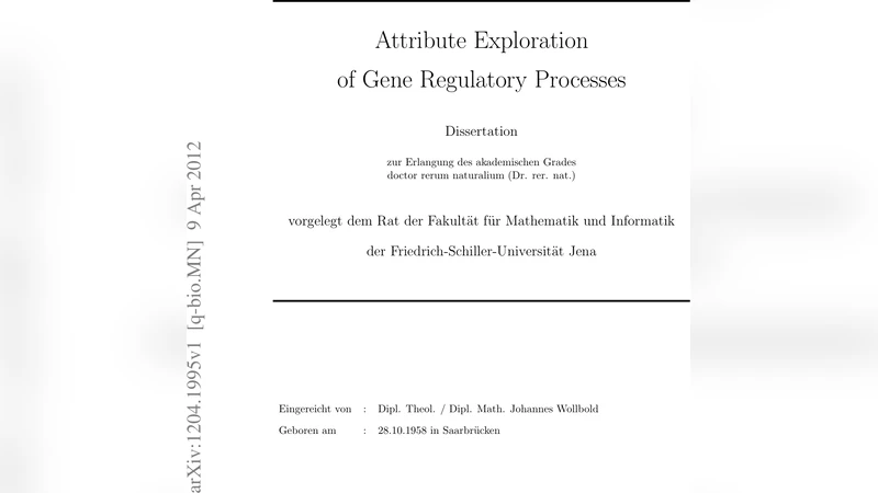 Attribute Exploration of Gene Regulatory Processes