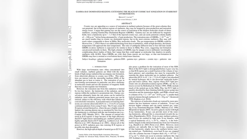 Gamma-Ray Dominated Regions: Extending the Reach of Cosmic Ray   Ionization in Starburst Environments